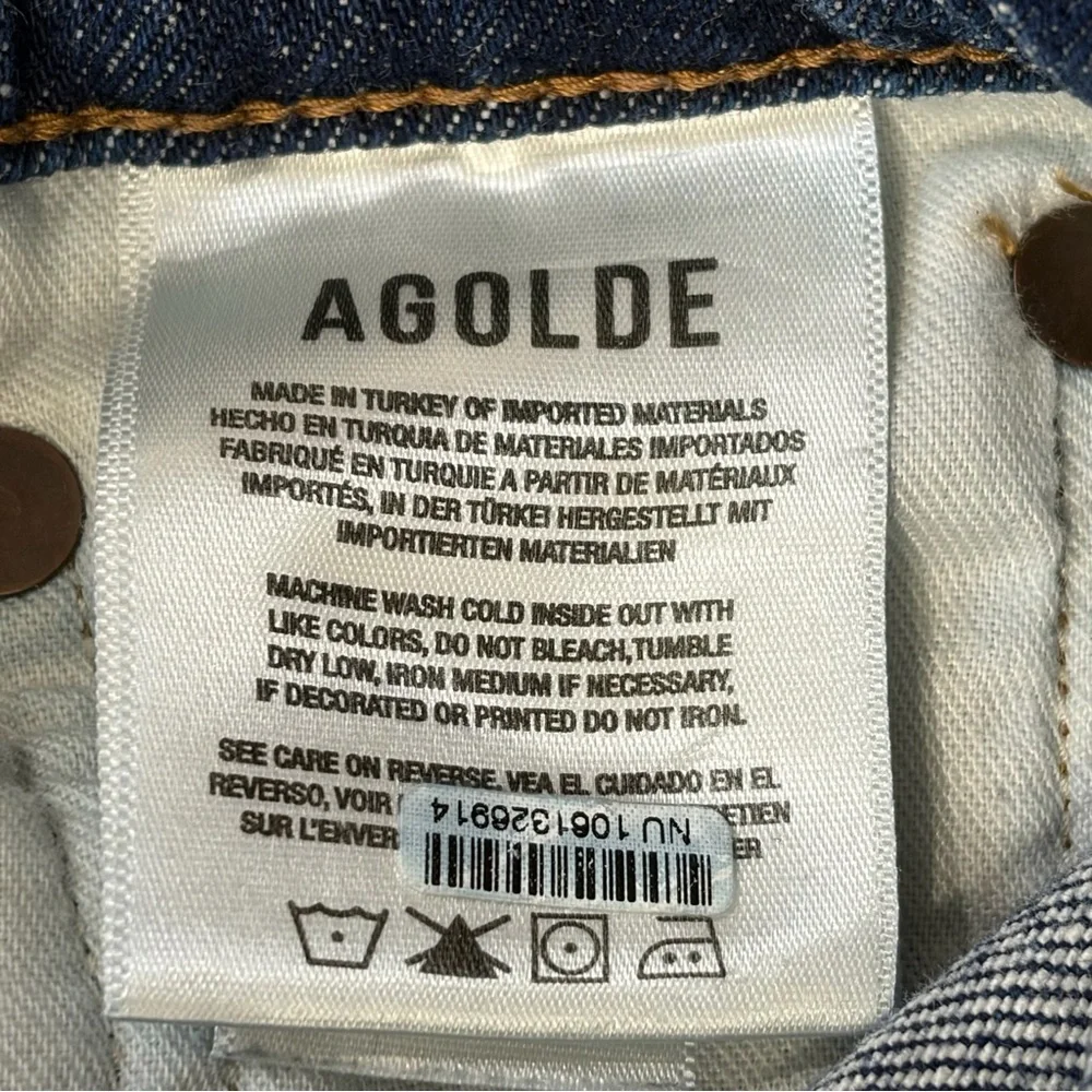 Agolde Mid-rise Wide-leg Denim Jeans (25) - Picture 9 of 11